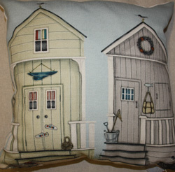 Beach hut fabric